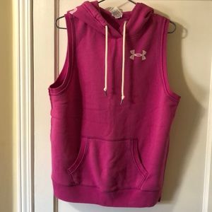 Fleece under armour hooded tank